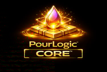 Pour Logic Core framework showing the central structure used to align brand decisions