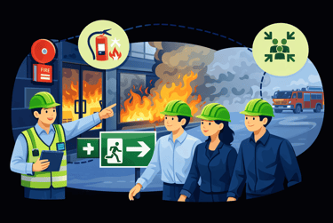 Exercice d'évacuation