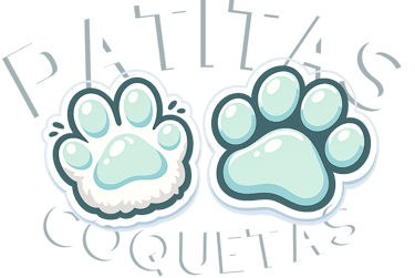 Logo tienda de mascotas Patitas Coquetas