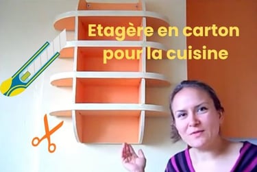 Etagère de cuisine en carton 