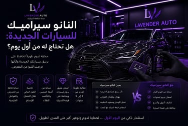 النانو سيراميك للسيارات الجديدة: هل تحتاج له من أول يوم؟