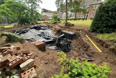 backyard garden pond makeover