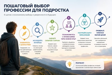 Пошаговый выбор профессии для подростка