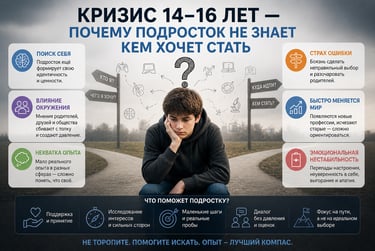 кризис 14-16 лет подростки