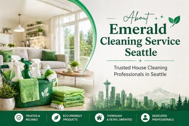 Professional house cleaning services in Seattle featuring eco-friendly products and supplies.