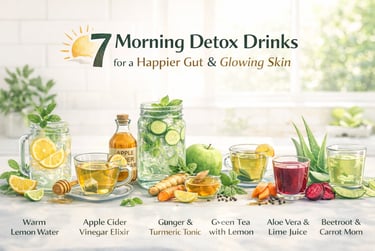 7 Morning Detox Drinks for a Happier Gut & Glowing Skin