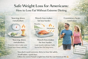 How Americans Can Lose Fat Safely Without Extreme Diets