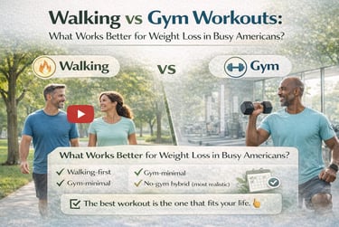 Walking vs Gym Workouts: What Works Better for Weight Loss in Busy Americans?
