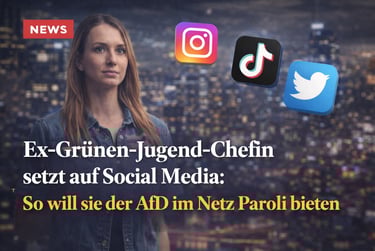 Ex-Grünen-Jugend-Chefin targets AfD with social media strategy on TikTok, Instagram, and Twitter.