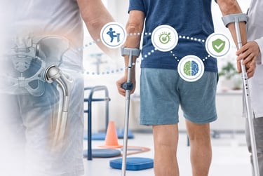 Riabilitazione dopo protesi anca a Terni con fisioterapia per recupero del cammino e stabilità