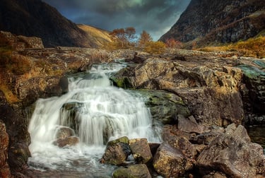 Glencoe Waterfall signal rock Photography Workshop