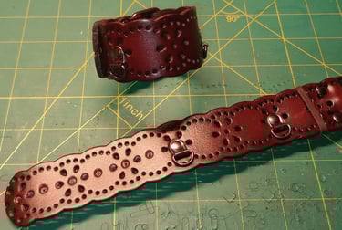 Matching Leather Cuffs - Wrist and/or Ankles