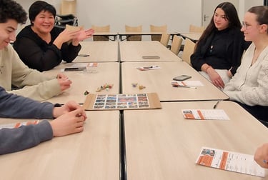 Photo d'un temps d'animation sur les objectifs Parcoursup