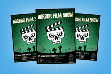 Horror Film Show poster design