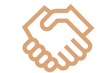 a handshake of two hands holding hands