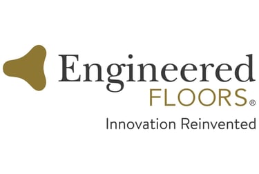a logo for a flooring company, Engineered Floors