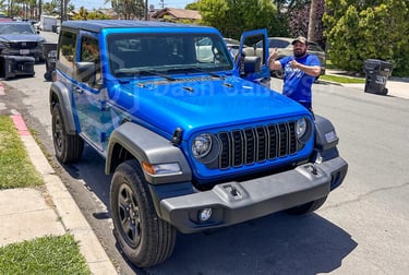 Jeep Wrangler blue color
