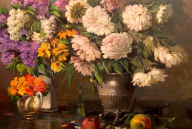 Петро Кодьєв (1899-1968), «Натюрморт. Квіти», 1959