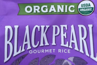 Certified organic black rice Black Pearl