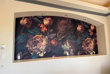 Wallpaper installation project in Gilbert, AZ