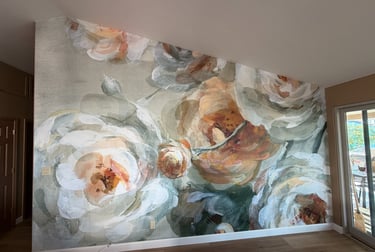 Wallpaper installation project in Mesa, AZ