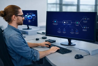 No-code customer support automation workflow designed without developers