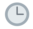 Minimalist grey wall clock icon representing time management and scheduling.