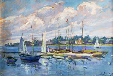 Амшей Нюренберг (1887-1979), «Яхти», 1955