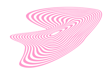 a pink and black swirly design on a black background