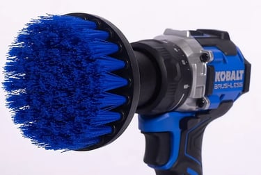 Upholstery Cleaning Pre-Scrubber - Drill with Brush Attachment