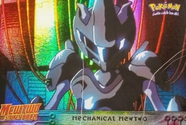 6 Mechanical Mewtwo Topps Pokémon The First Movie rainbow foil