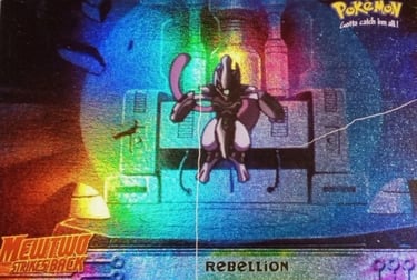 8 Rebellion Topps Pokémon The First Movie rainbow foil