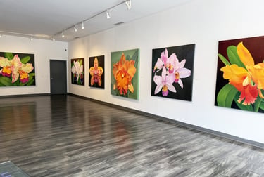  museum-scale monumental botanical art by Christine Knize at Dalton Gallery, SC