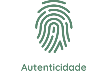 Ícone de autenticidade - uma digital