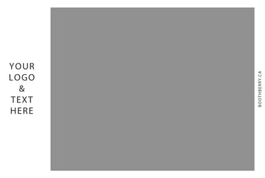 print layout with 1 photo and design on the left