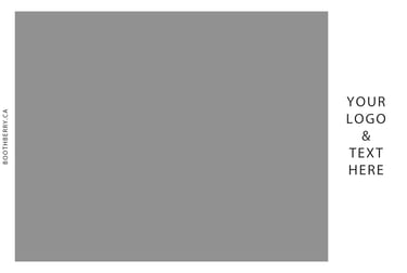 print layout with 1 photo and design on the right