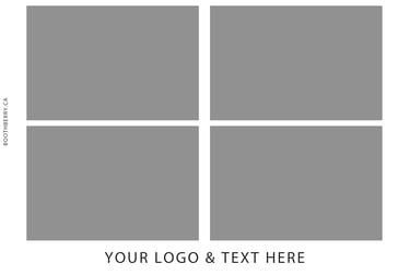 print layout with 4 photos and design on the bottom