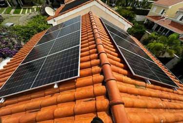 8 painéis solares