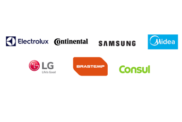 marca das empresa que atendemos electrolux brastemp samsung e outras