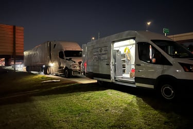 RoadReady mobile truck repair van providing emergency roadside service