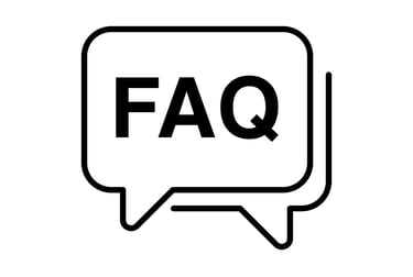 a faq speech bubble bubble bubble bubble
