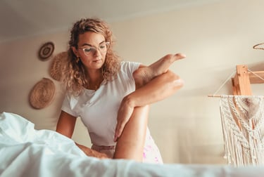 Emilia Tura wykonuje masaż w Jaworznie, metodą Lomi Lomi Bodywork