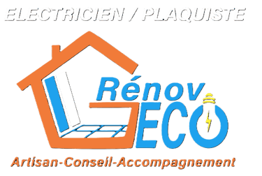 logo de renoveco.pro électricien plaquiste maine et loire murs-erigne