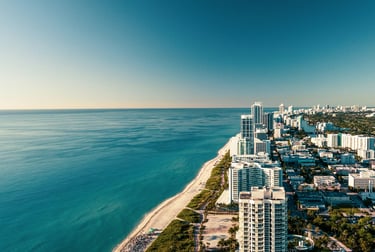 Miami coastline representing access to global private markets