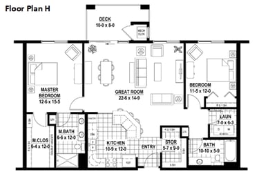 floor plan unit 106