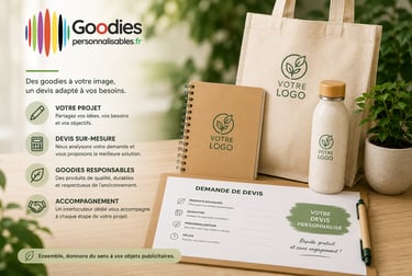 devis personnalisé goodiespersonnalisables.fr Amboise Tours Paris France