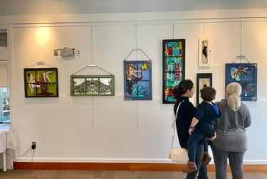 Display the first wall art panel for the gallery