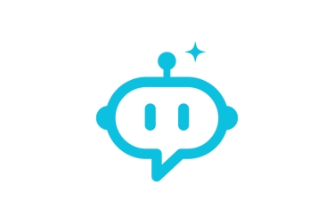 chatbot icon with an antenna and star.