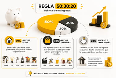 regla finanzas 50 30 20 by michelle chirinos arias