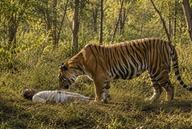 Champawat Tigress hunts a man